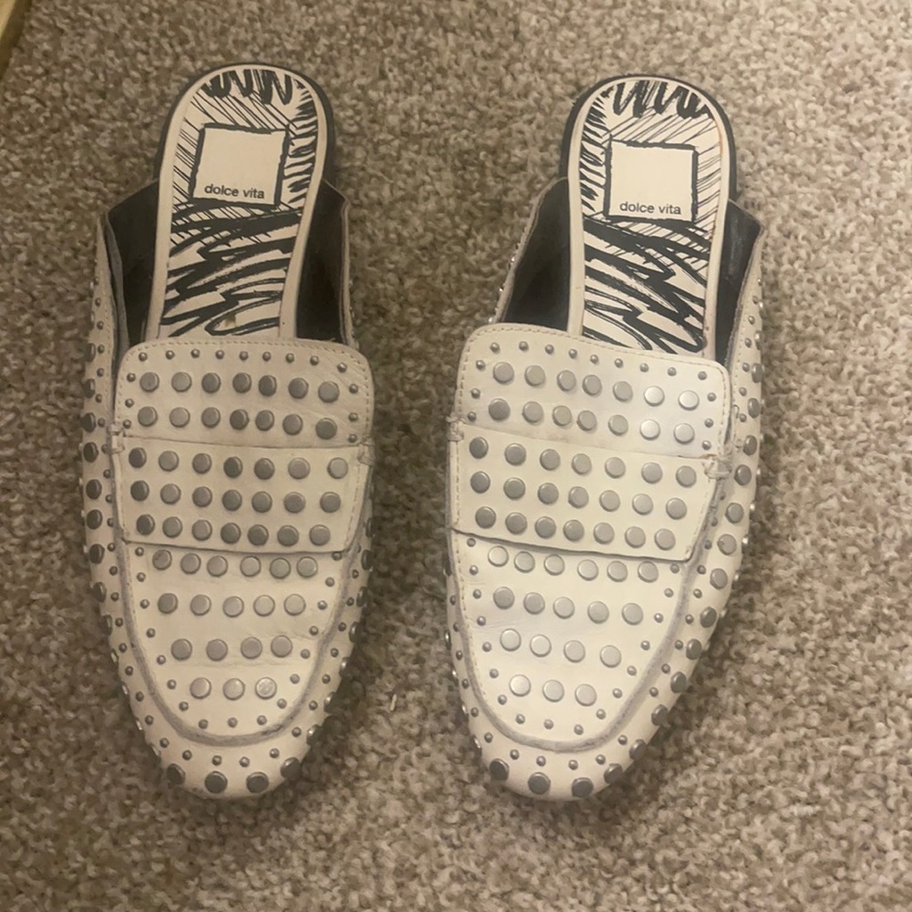 Dolce vita studded mules